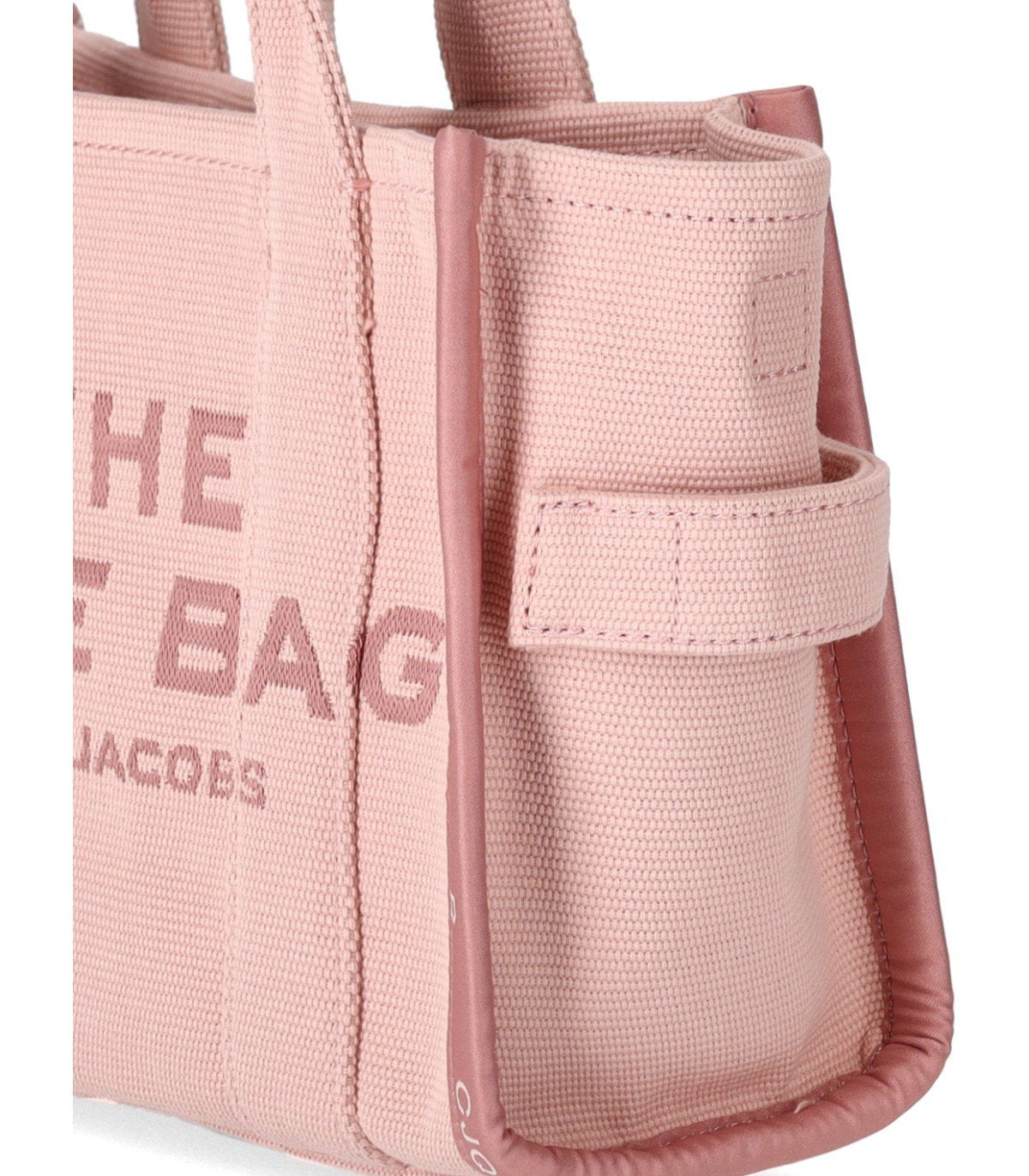 MARC JACOBS THE JACQUARD SMALL TOTE ROSE HANDBAG