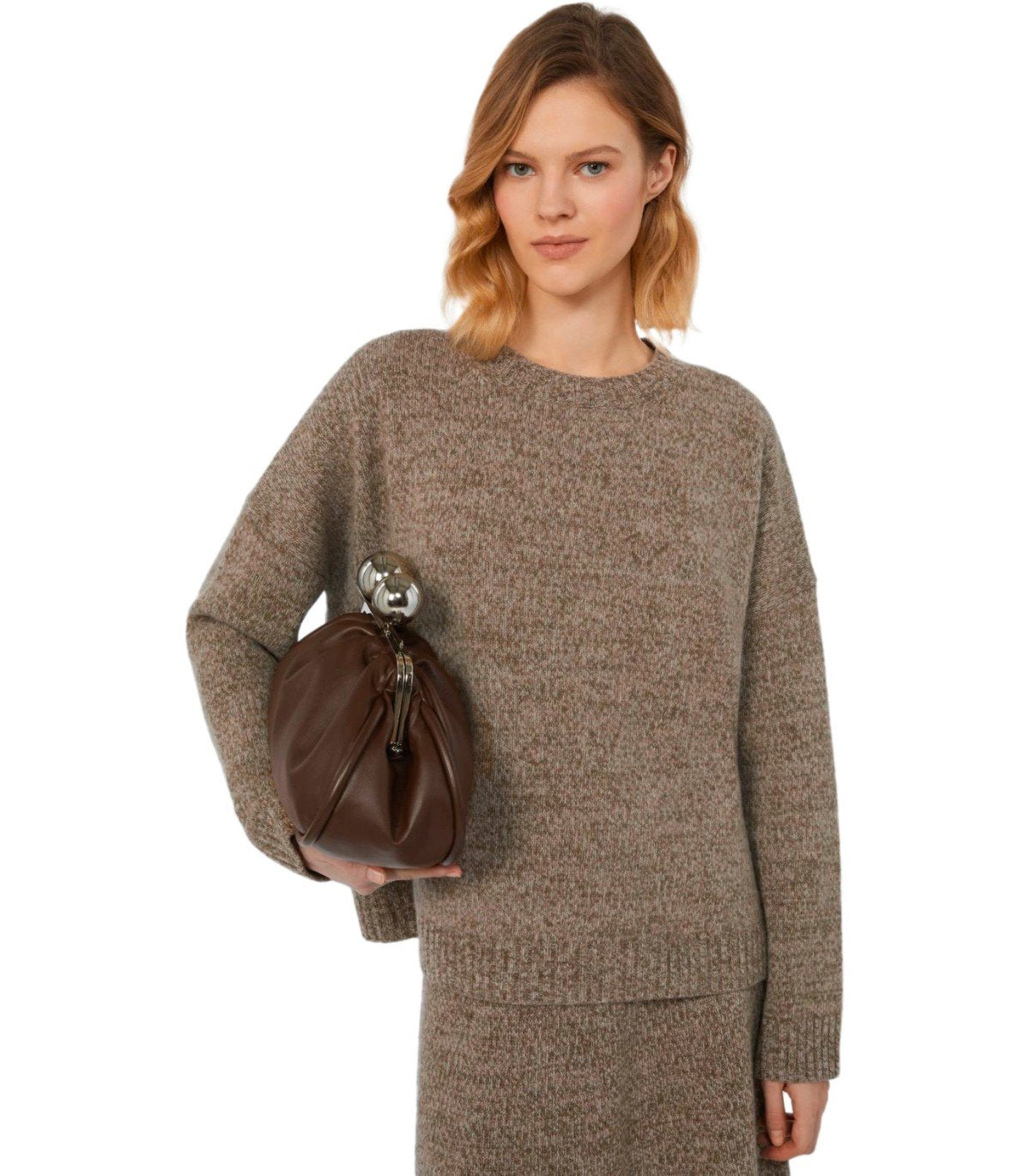 MAGLIONE GIROCOLLO SIBARI BEIGE MAX MARA WEEKEND