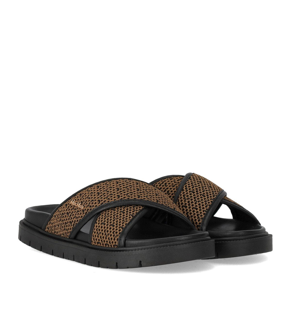 MAX MARA BEACHWEAR PARTY BROWN SANDAL