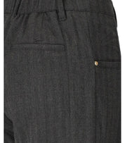 WHITE SAND ANTHRACITE GREY WIDE LEG PANTS