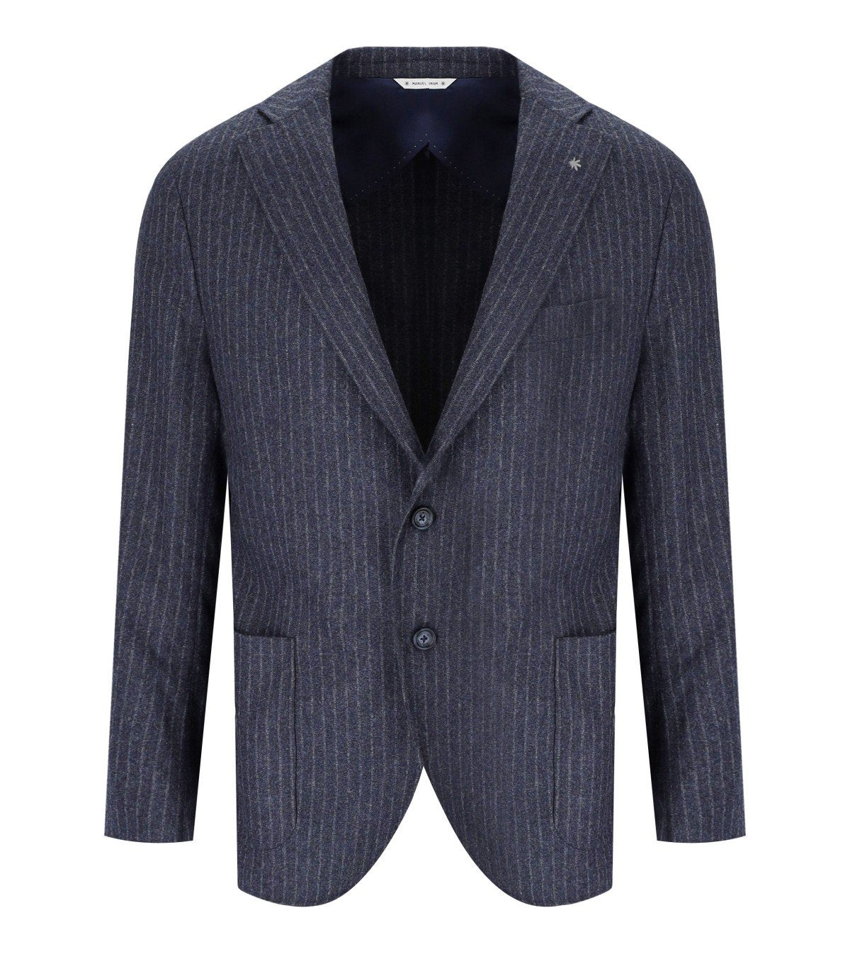 manuel ritz ジャケット Giacca Monopetto Gessata Blu Manuel Ritz | Ferraris Boutique