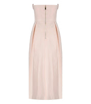 ELISABETTA FRANCHI ROSA BABY MIDI DRESS WITH ROSES