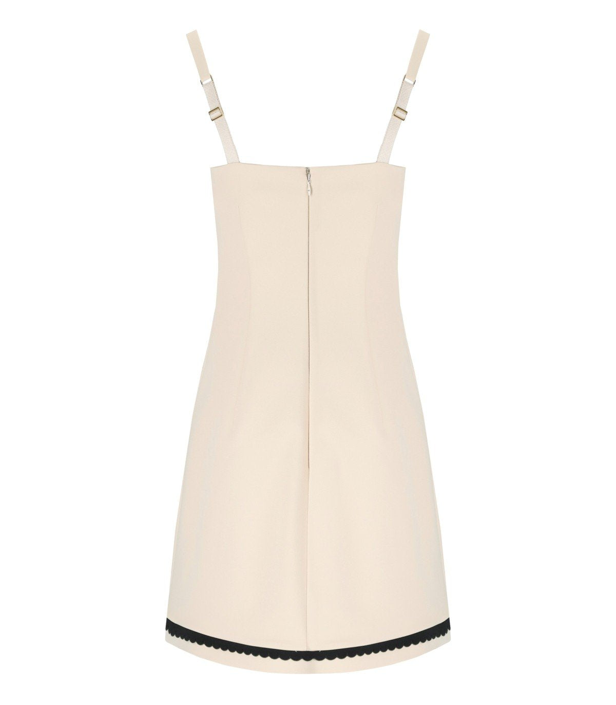 ELISABETTA FRANCHI BUTTER AND BLACK DRESS