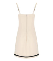 ELISABETTA FRANCHI BUTTER AND BLACK DRESS