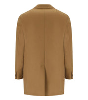 MANUEL RITZ CAMEL SINGLE-BREASTED COAT