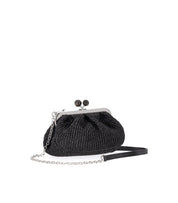 MAX MARA WEEKEND PASTICCINO PALMAS SMALL BLACK CLUTCH BAG