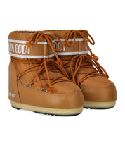 MOON BOOT ICON LOW NYLON COGNAC SNOW BOOT