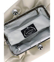 MAX MARA WEEKEND PASTICCINO CUBICO MEDIUM IVORY CLUTCH BAG