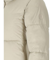 SAVE THE DUCK SIBYL BEIGE HOODED PADDED JACKET