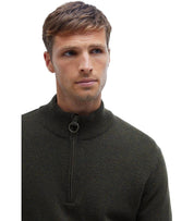 PULL HOLDEN ZIP VERT OLIVE BARBOUR