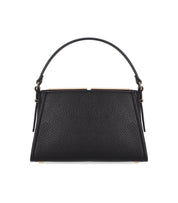 BORSA A MANO NERA CON MAXI LOGO ELISABETTA FRANCHI