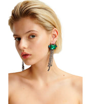 ESSENTIEL ANTWERP HONATA GREEN EARRINGS