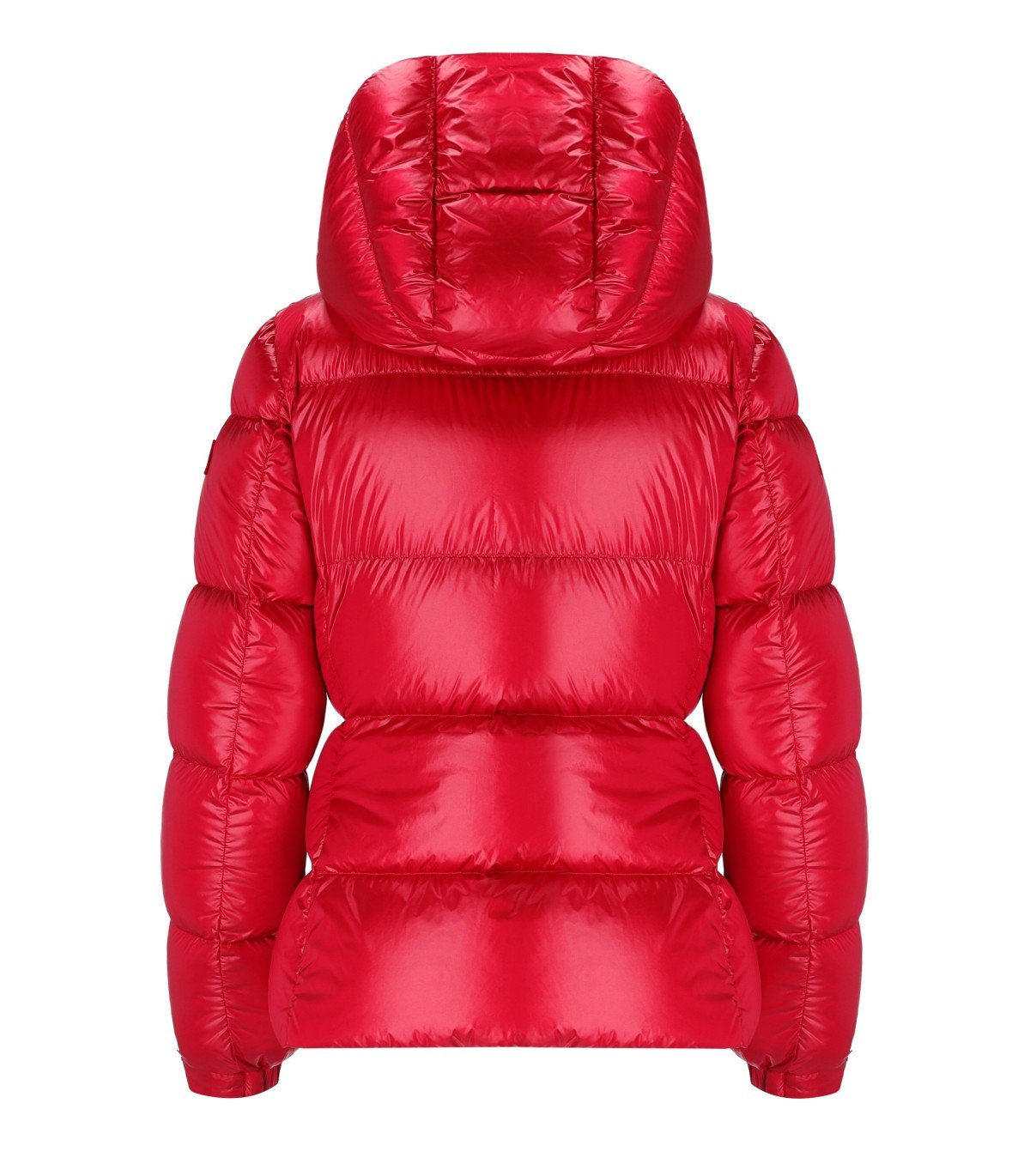 ADD SHINY CORTINA RED HOODED DOWN JACKET