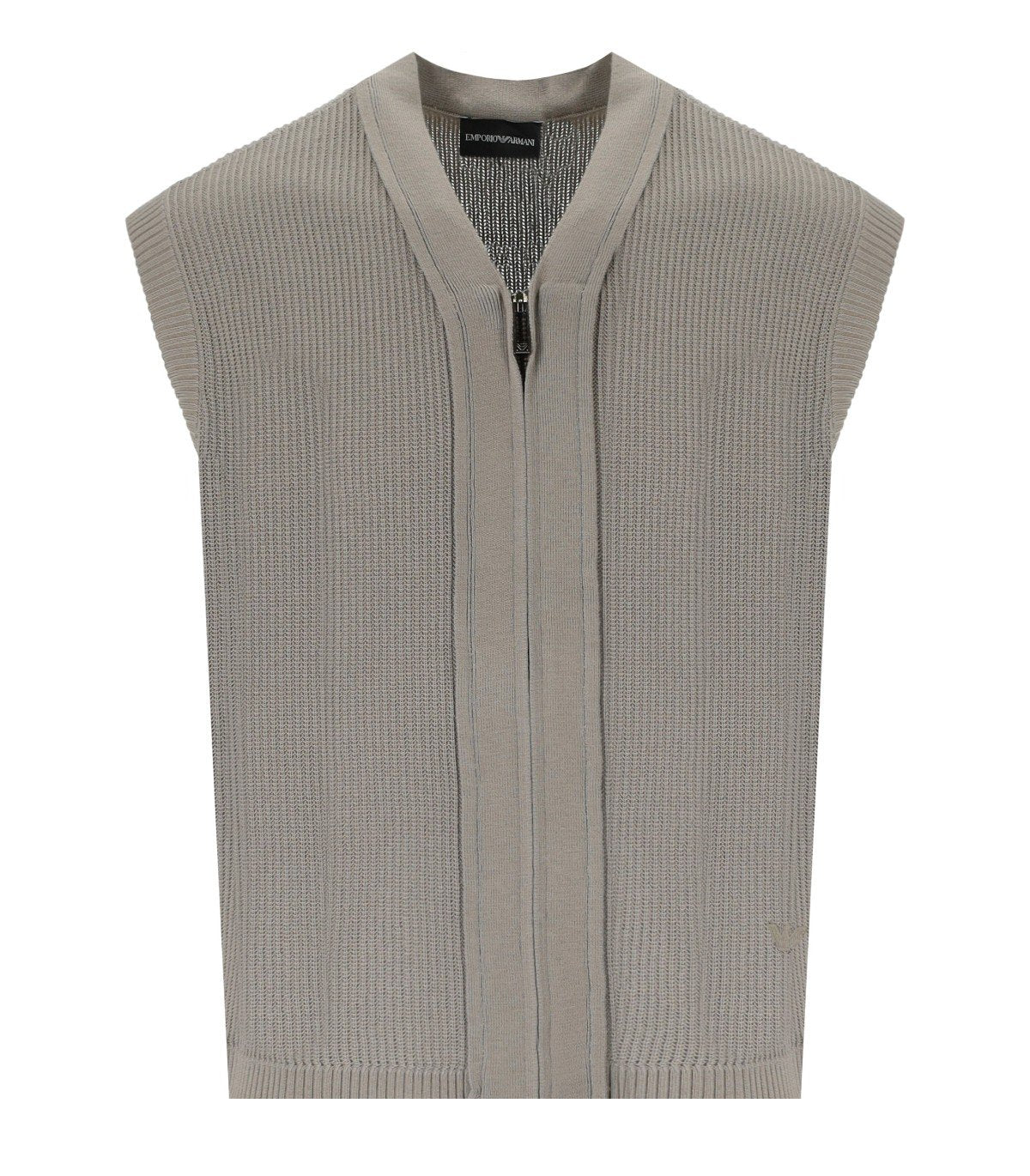 EMPORIO ARMANI MOON ROCK SLEEVELESS CARDIGAN