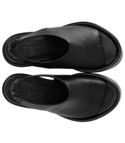 STRATEGIA BLACK WEDGE SANDAL