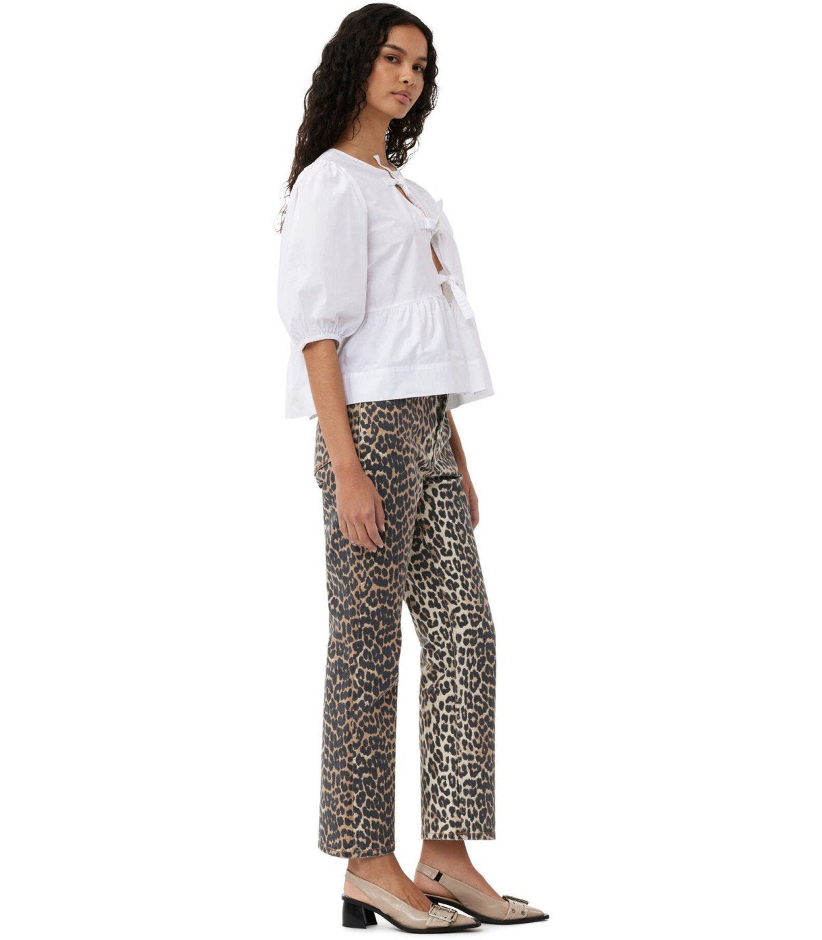 GANNI LEOPARD BETZY JEANS
