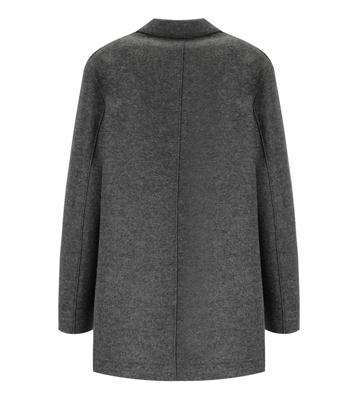 HARRIS WHARF LONDON ANTHRACITE GREY DOUBLE-BREASTED CABAN