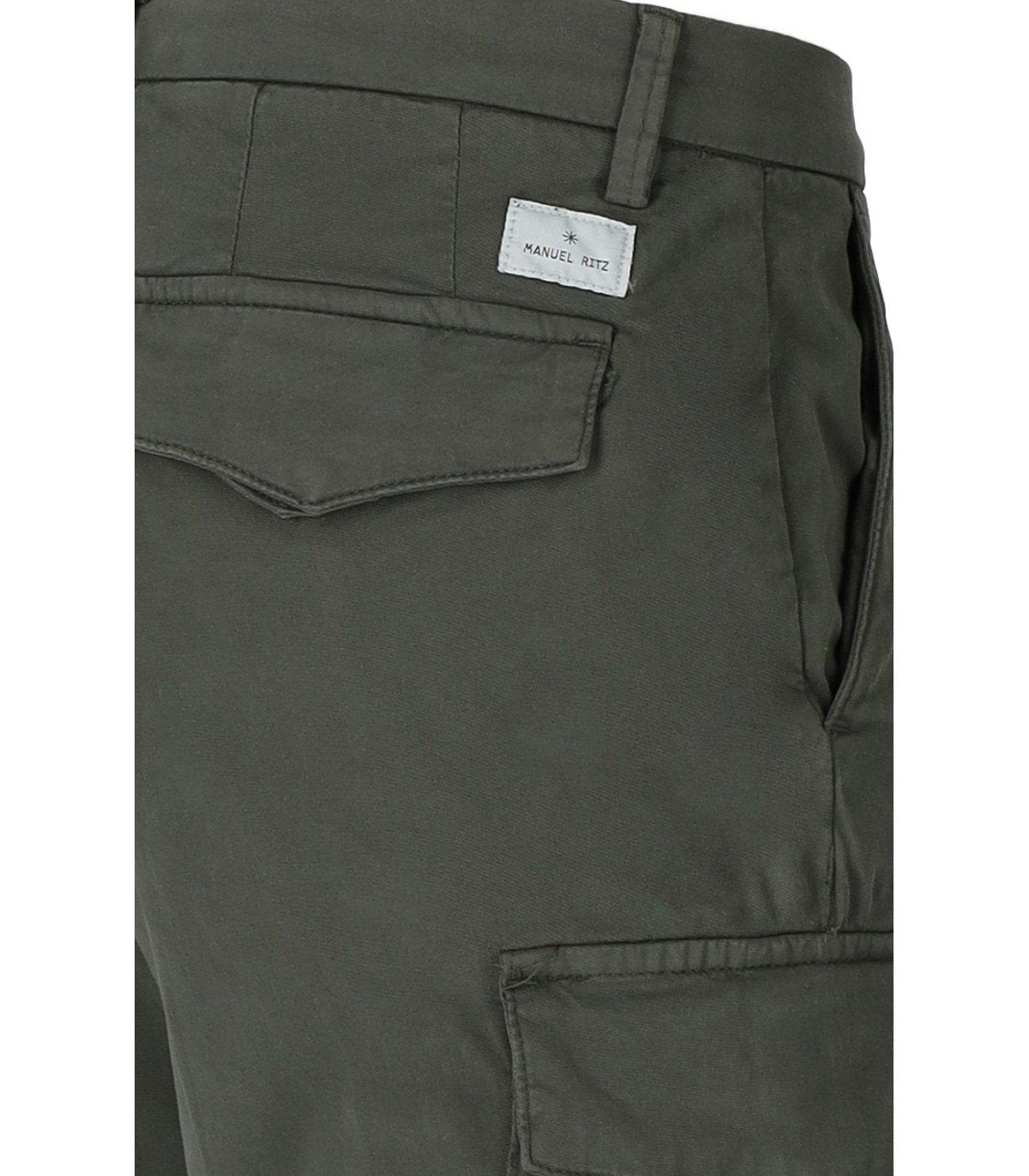 MANUEL RITZ GREEN CARGO BERMUDA SHORTS