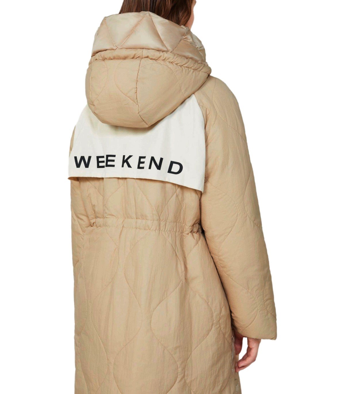 PIUMINO REVERSIBILE CON CAPPUCCIO NOVAK BEIGE MAX MARA WEEKEND