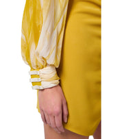 ELISABETTA FRANCHI BUTTER CURRY BLOUSE