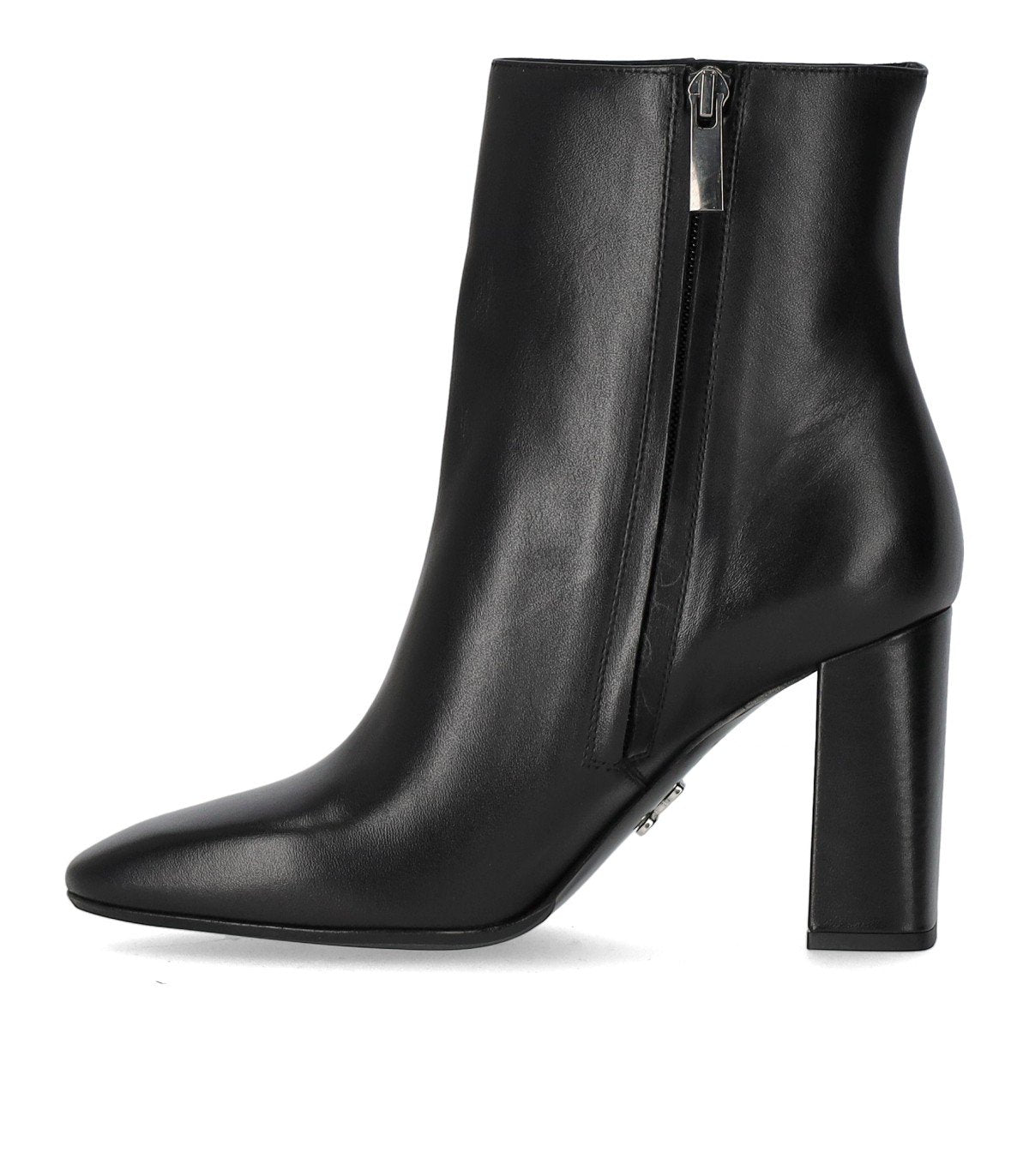 SERGIO LEVANTESI TESSA BLACK HEELED ANKLE BOOT