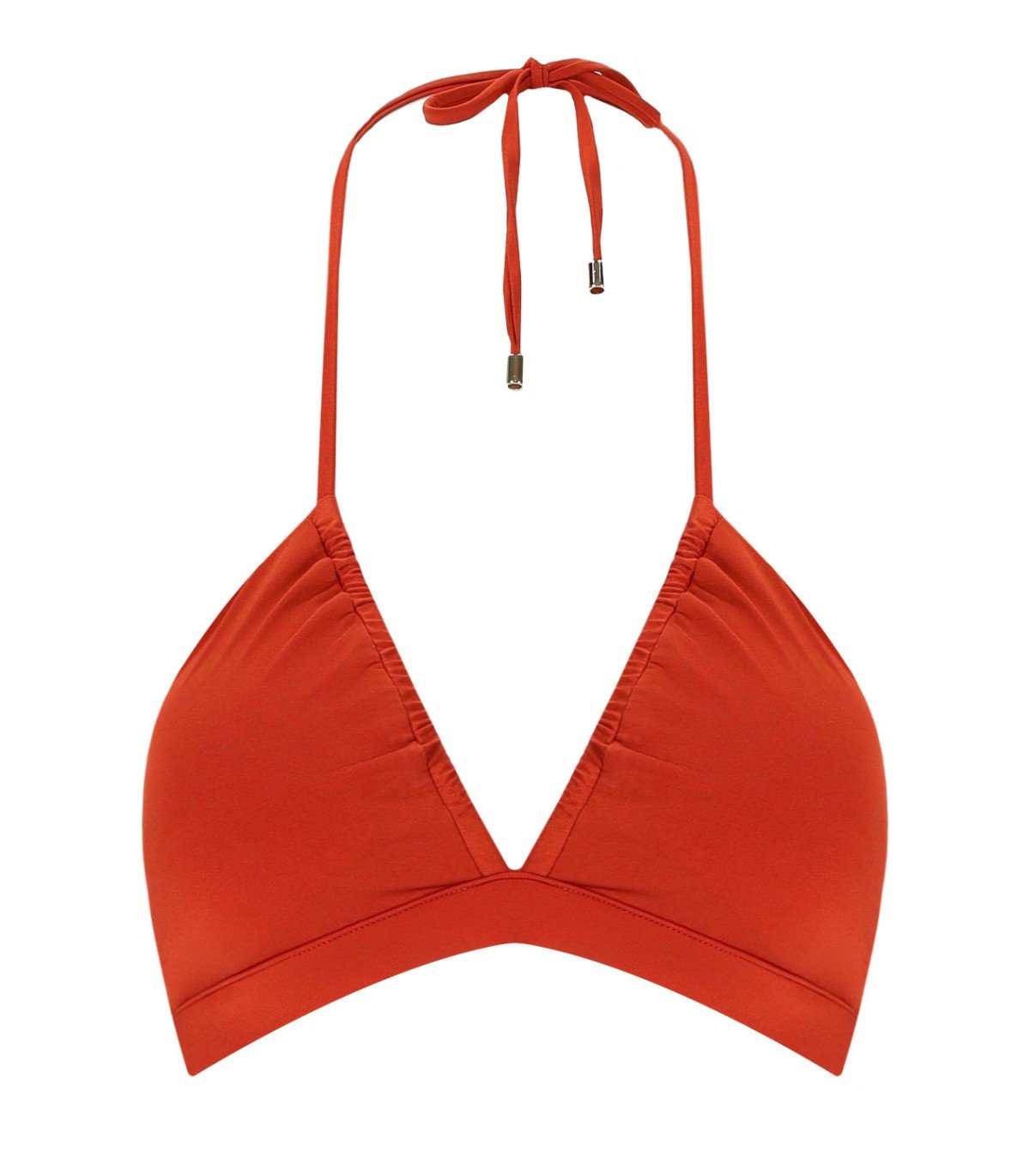 MAX MARA BEACHWEAR ADRIENE BRICK RED B CUP BIKINI TOP