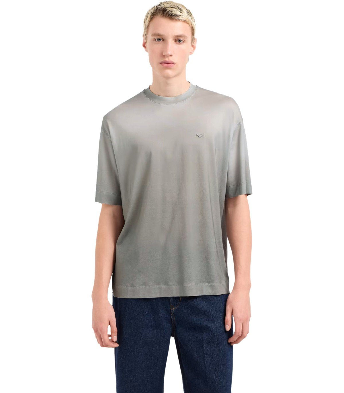 EMPORIO ARMANI GREY DEGRADÉ T-SHIRT