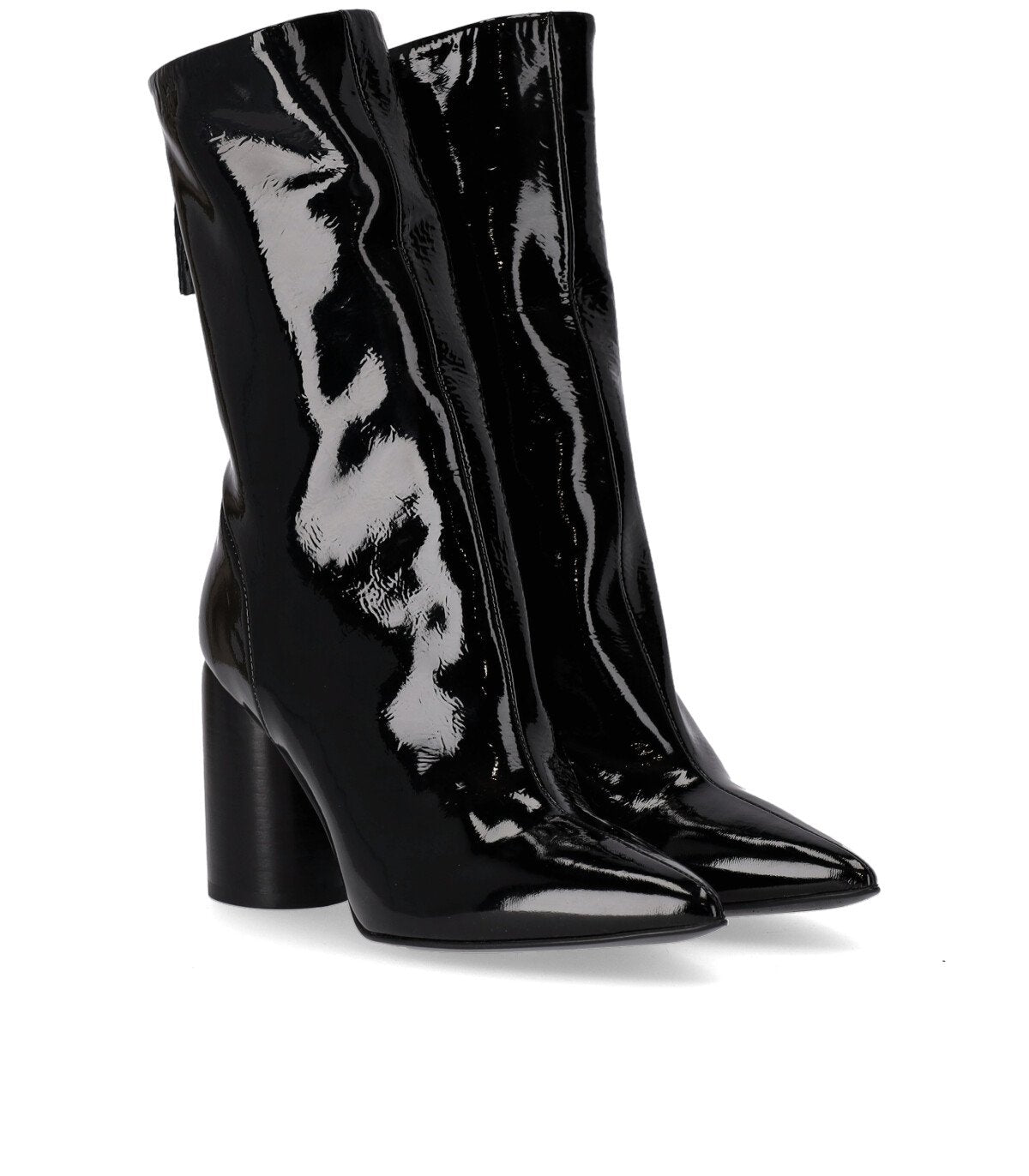 HALMANERA ROXY BLACK HEELED ANKLE BOOT