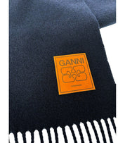 GANNI BLUE SCARF