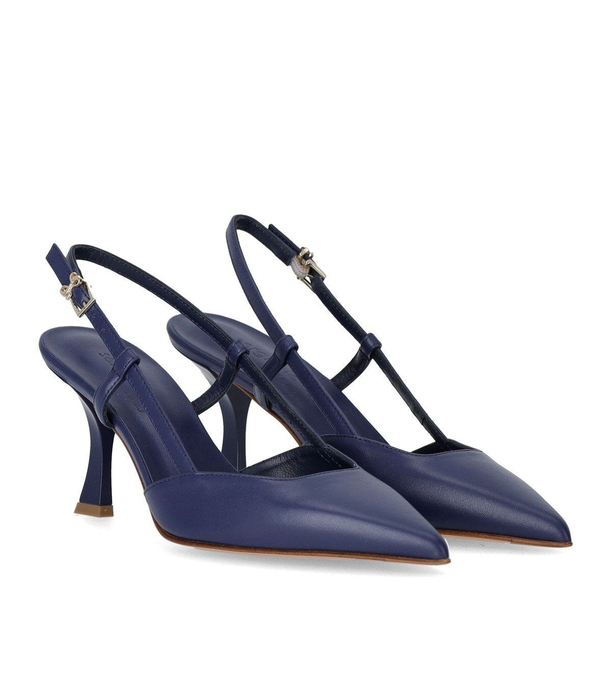 ZAPATO DE TACÓN SLINGBACK KATE AZUL SERGIO LEVANTESI