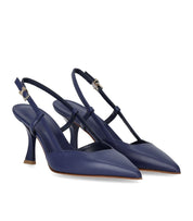 ZAPATO DE TACÓN SLINGBACK KATE AZUL SERGIO LEVANTESI