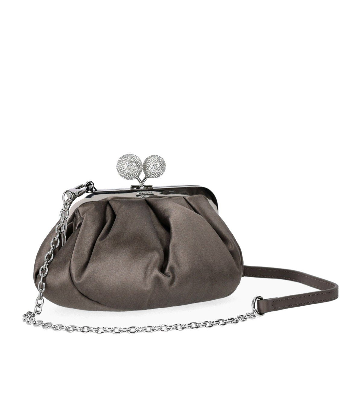 MAX MARA WEEKEND PASTICCINO EMMY SMALL PIOMBO CLUTCH BAG