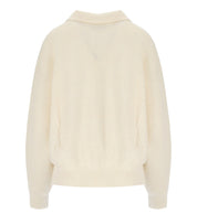 ESSENTIEL ANTWERP IMETAL IVORY POLO SWEATER