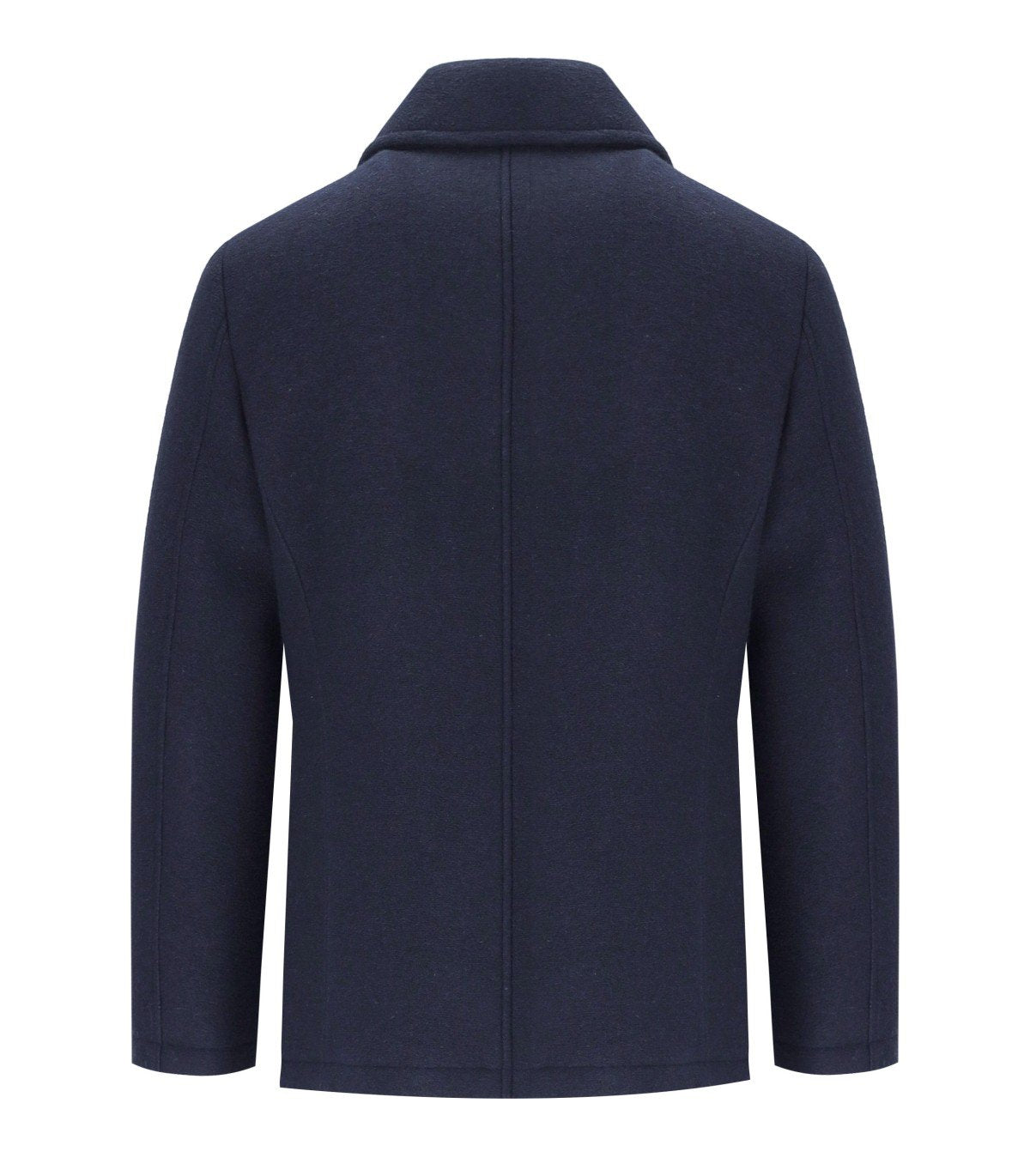 MANUEL RITZ BLUE DOUBLE-BREASTED COAT
