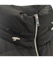 ADD COCOON BLACK HOODED DOWN JACKET