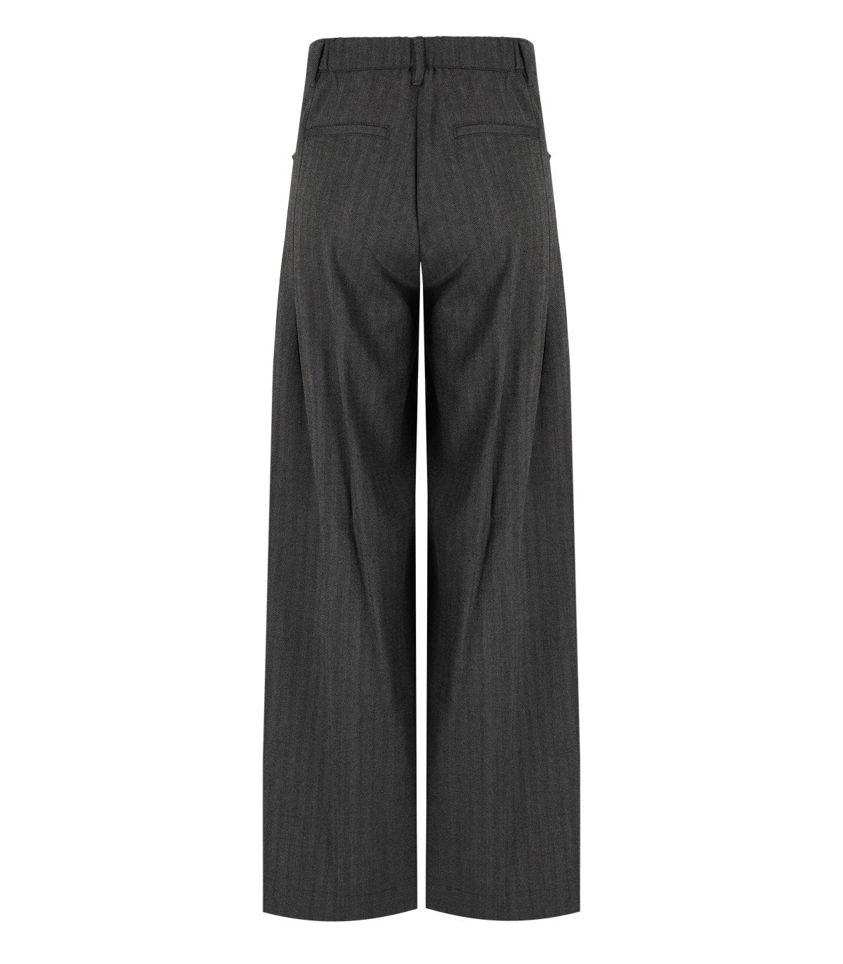 WHITE SAND ANTHRACITE GREY WIDE LEG PANTS