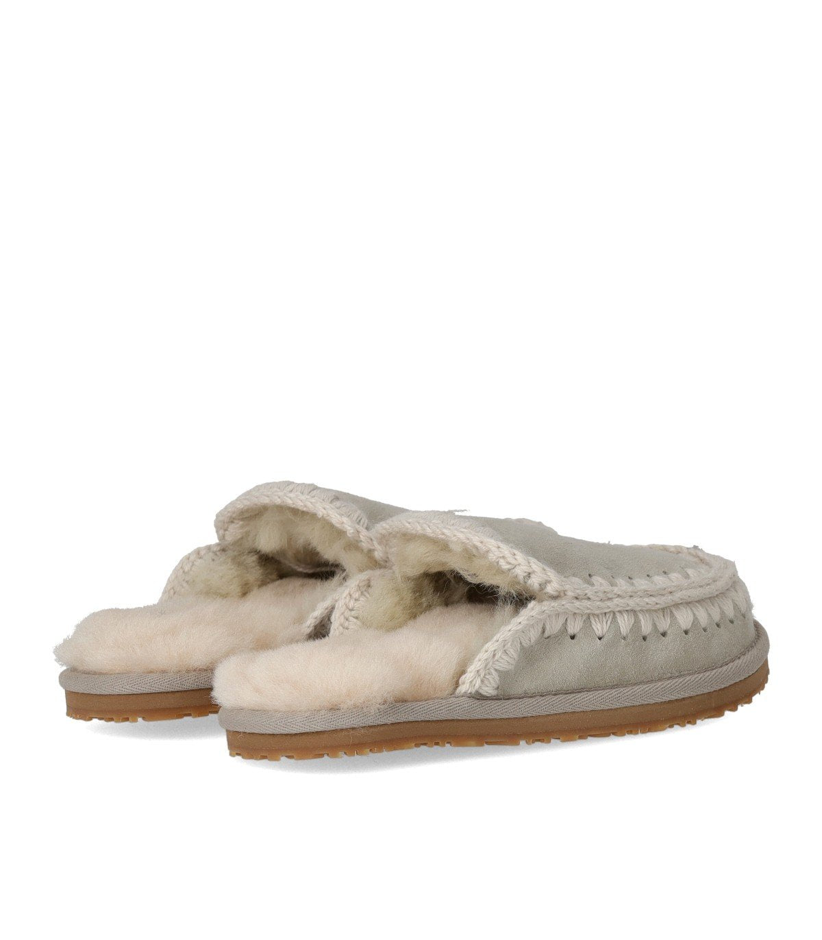 MOU FULL ESKIMO STICH SILVER BIRCH SLIPPER
