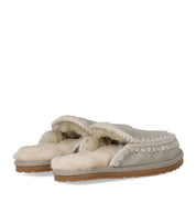 MOU FULL ESKIMO STICH SILVER BIRCH SLIPPER