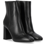 SERGIO LEVANTESI TESSA BLACK HEELED ANKLE BOOT