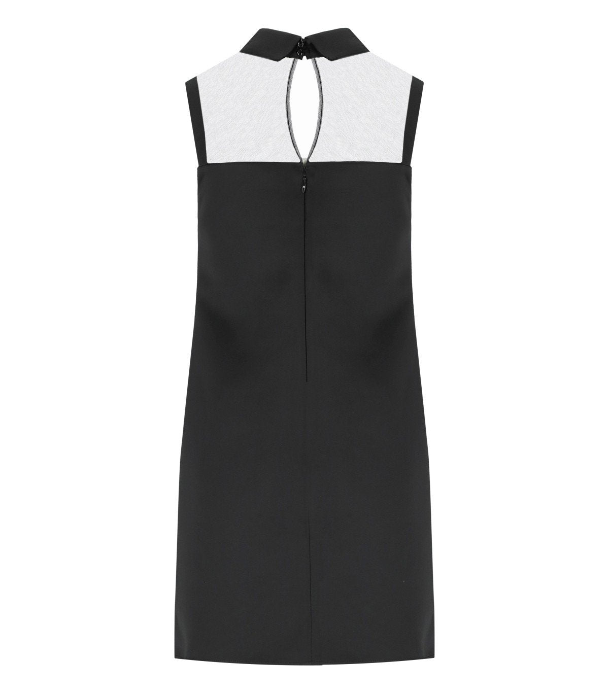 ELISABETTA FRANCHI BLACK MINI DRESS WITH RHINESTONES