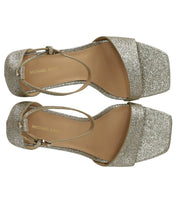 MICHAEL KORS JAIDA GOLD HEELED SANDAL