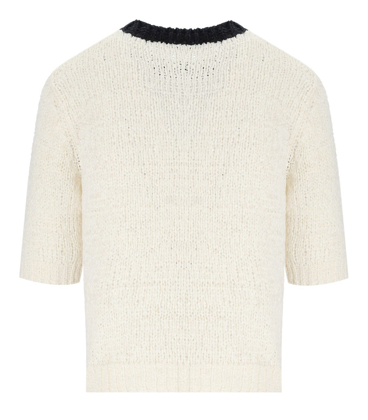 TOP CROPPED BIANCA NERA TWINSET