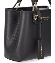 EMPORIO ARMANI MYEA BLACK SMALL SHOPPING BAG