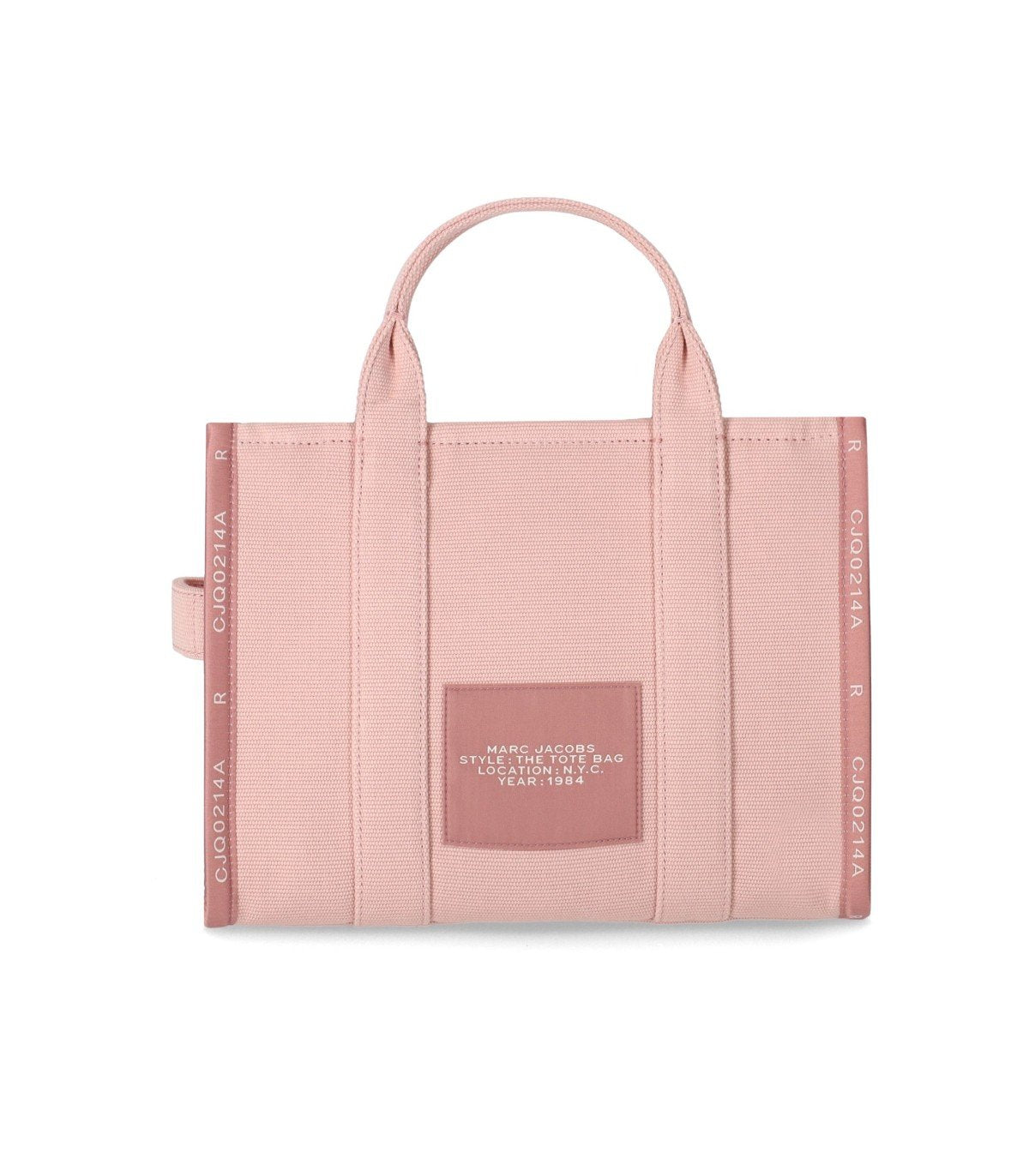 MARC JACOBS THE JACQUARD MEDIUM TOTE ROSE HANDBAG