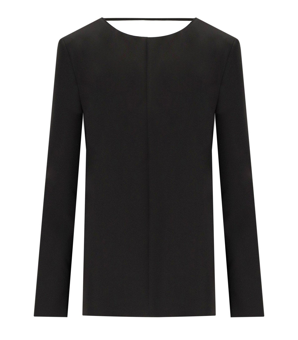 FEDERICA TOSI BLACK CADY BLOUSE