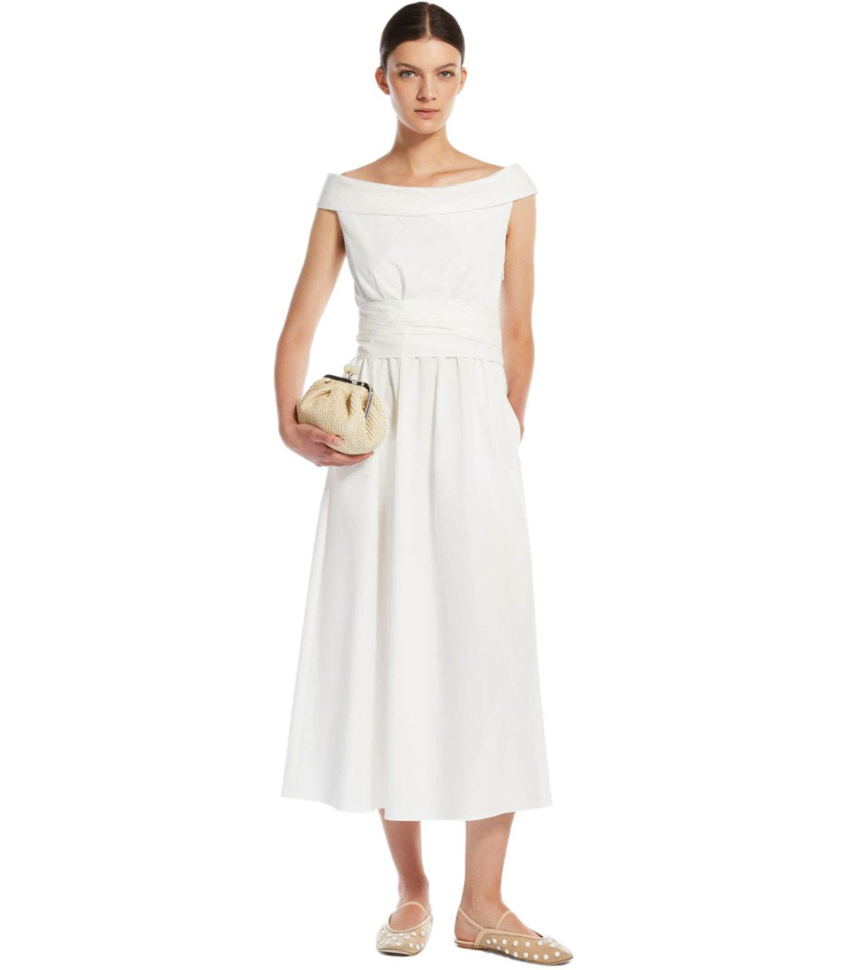 MAX MARA WEEKEND PROSIT WHITE DRESS