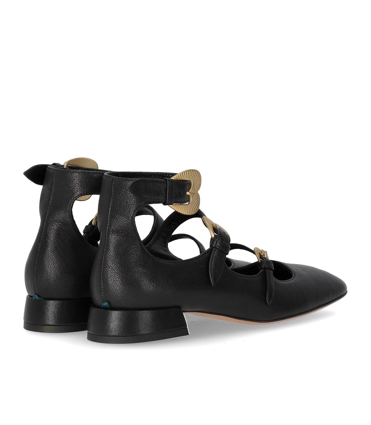 BALLERINA CON CINTURINI NERA A.BOCCA