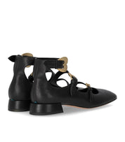 BALLERINA CON CINTURINI NERA A.BOCCA