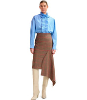 JUPE MIDI IFEATHER MARRON ESSENTIEL ANTWERP