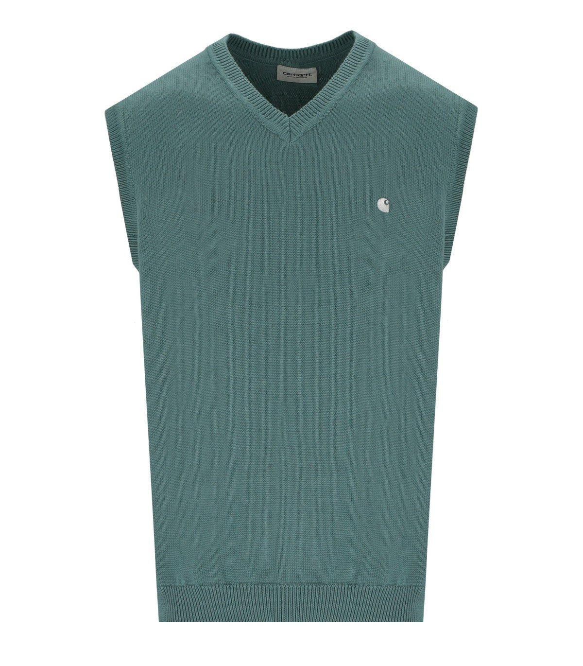 CARHARTT WIP MADISON SILVER PINE KNITTED VEST